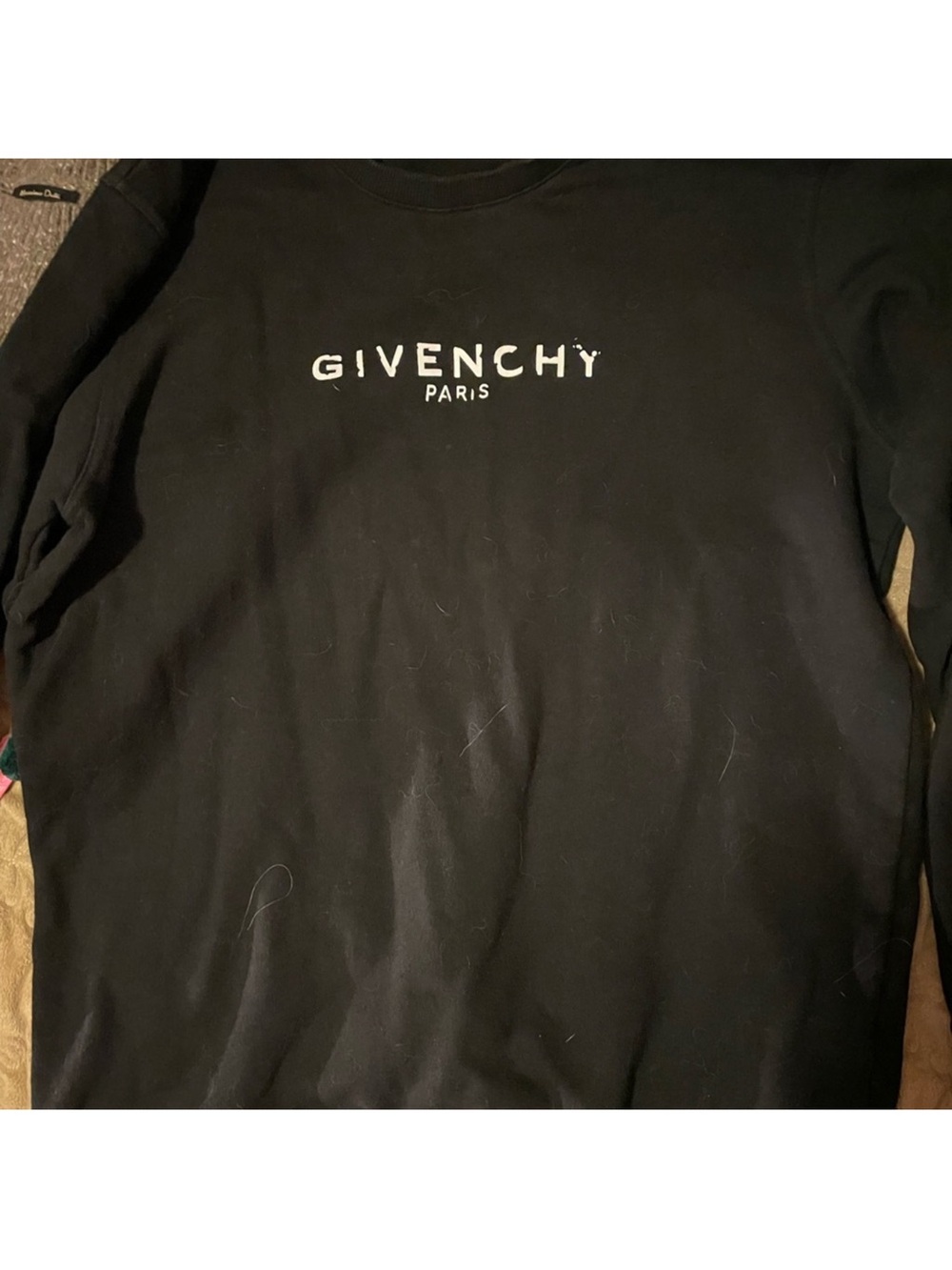 Givenchy Black Sweatshirt with White Logo